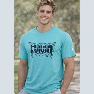 NWT Nike Air Jordan Jumpman Flight T-shirt Green Black Skull Emblem SLIM Large